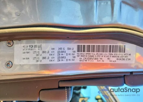 2015 Jeep Cherokee Limited from USA, damaged, VIN 1C4PJMDS9FW718649